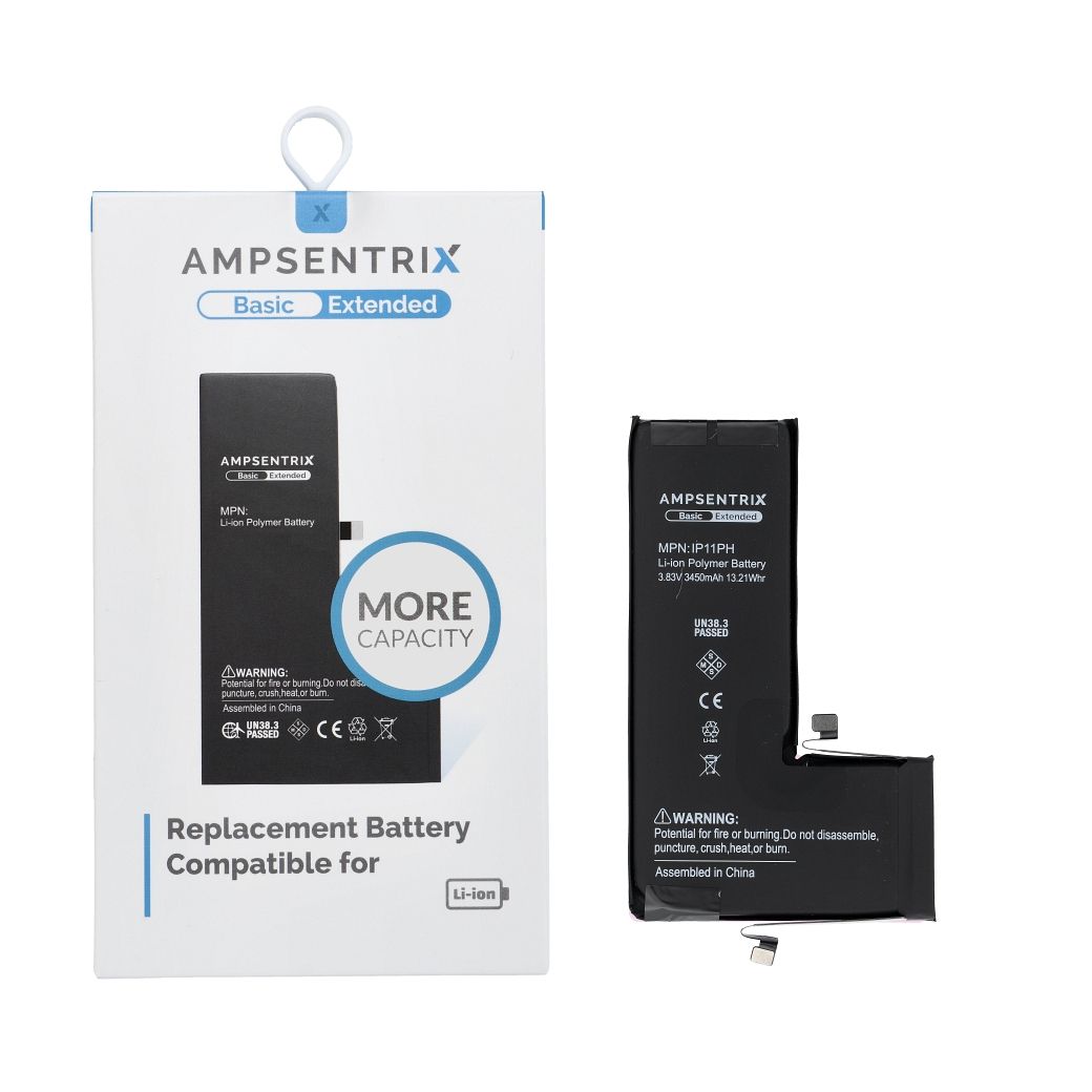 AmpSentrix Basic аккумулятор для iPhone 11 Pro (повышенной емкости 3450 mAh)