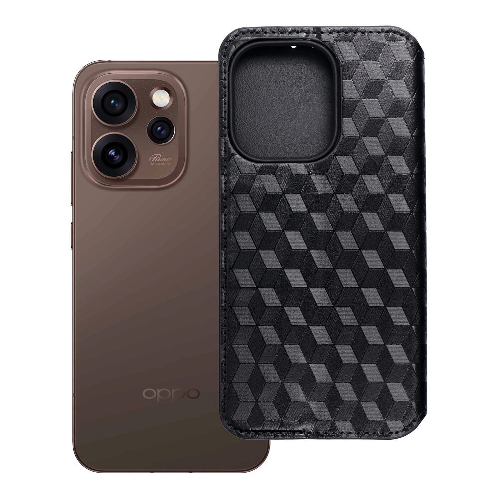 Чехол-книжка Oppo Reno 15 Pro 5G Cubic Book, черный