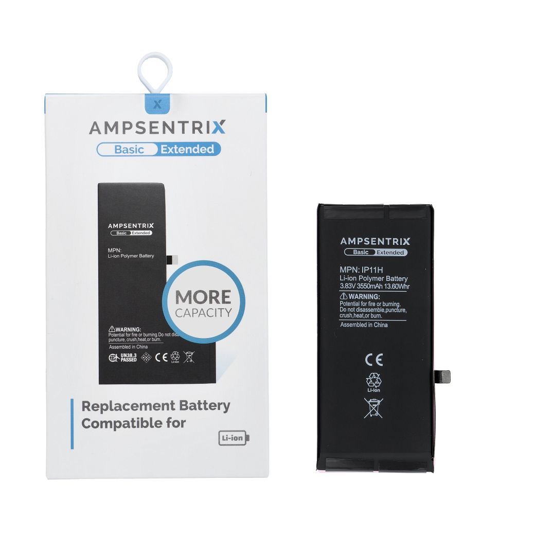 AmpSentrix Basic аккумулятор для iPhone 11 (повышенной емкости 3550 mAh)