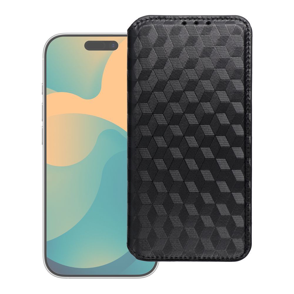 Чехол-книжка для iPhone 17 / 18 Cubic Book черный