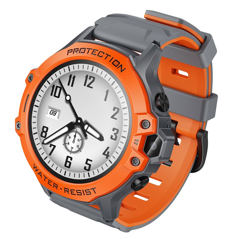 Hoco Y107 vaikiškas išmanusis laikrodis 1,28" 4G GPS su skambučio funkcija, oranžinis