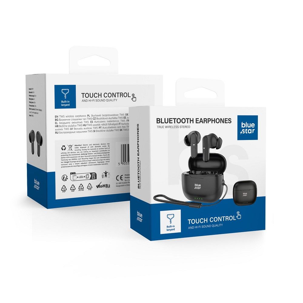 Wireless earbuds Blue Star BK31 TWS black