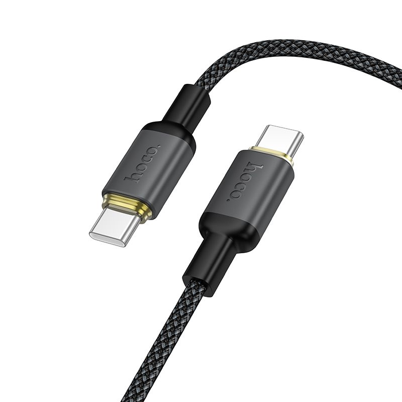 Кабель USB C на USB C Hoco 3A 60W 1 m X128 Benefit черный