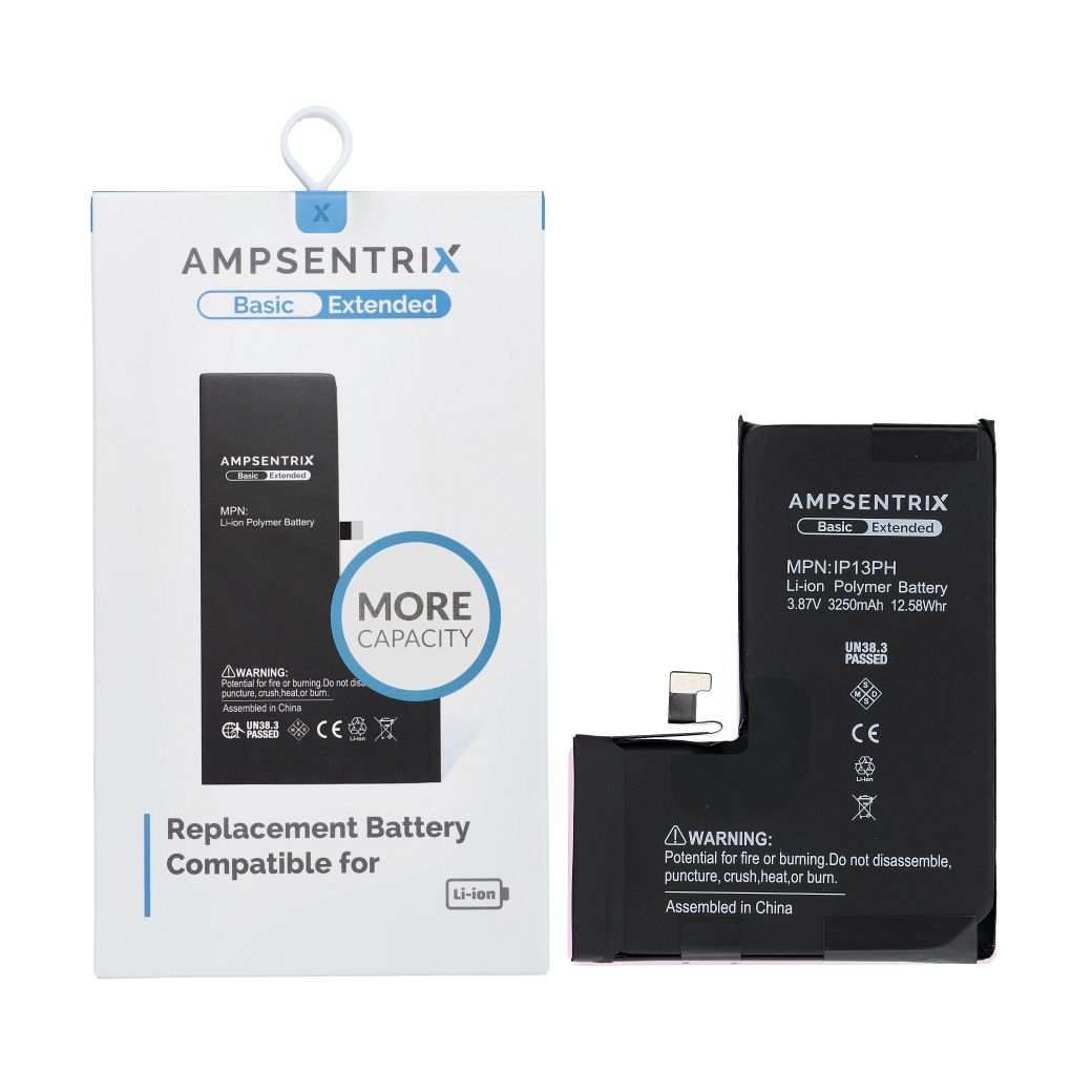 AmpSentrix Basic аккумулятор для iPhone 13 Pro (повышенной емкости 3250 mAh)