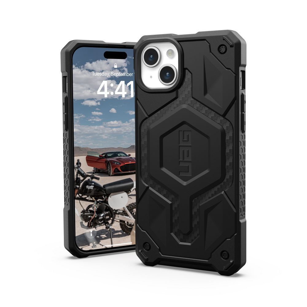 UAG Monarch Pro dėklas su MagSafe iPhone 15 Plus - juodas anglies