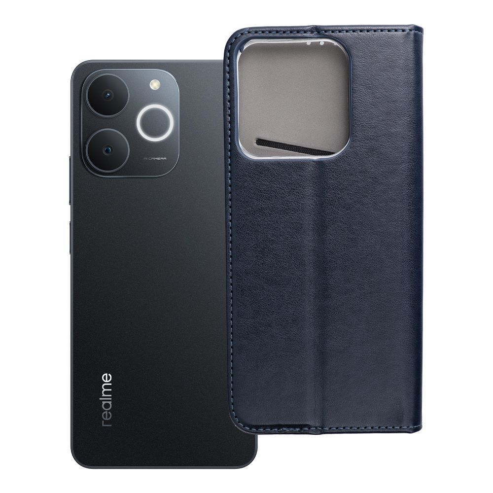 SMART MAGNETO knygos tipo dėklas telefonui REALME NOTE 70 tamsiai mėlynas
