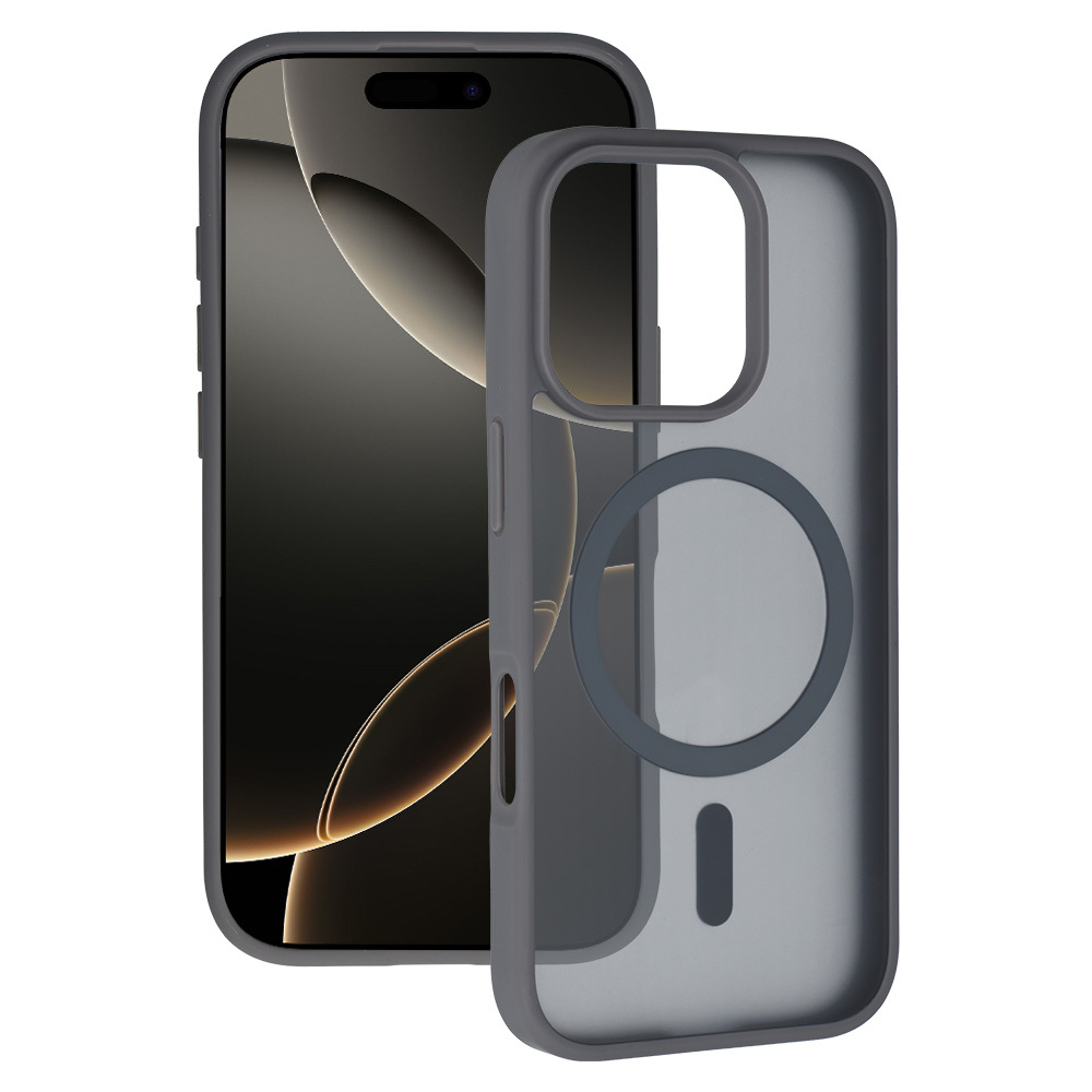 Tel Protect Aura Matte Magsafe dėklas Iphone 15 Pro, pilkas