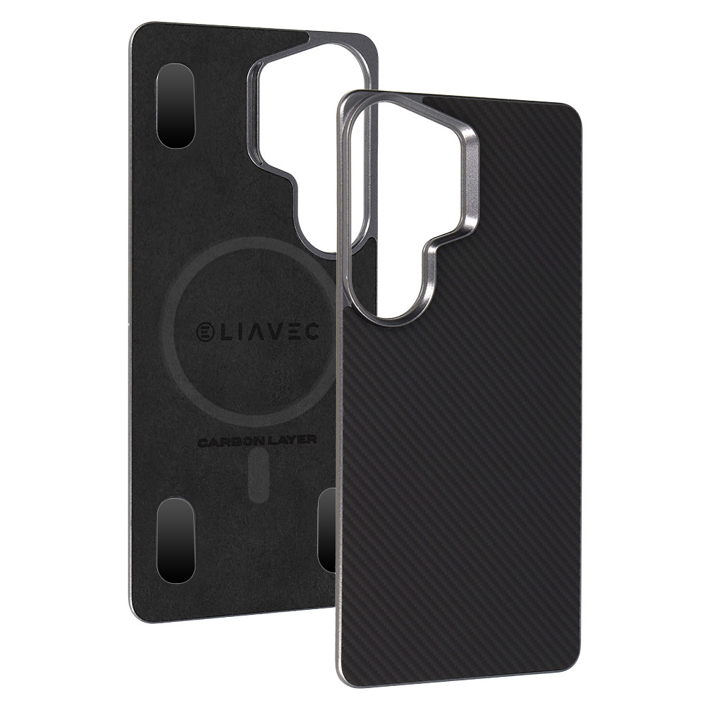 Liavec Carbon Layer Magsafe Aramid Fiber чехол для Samsung Galaxy S26 Ultra черный