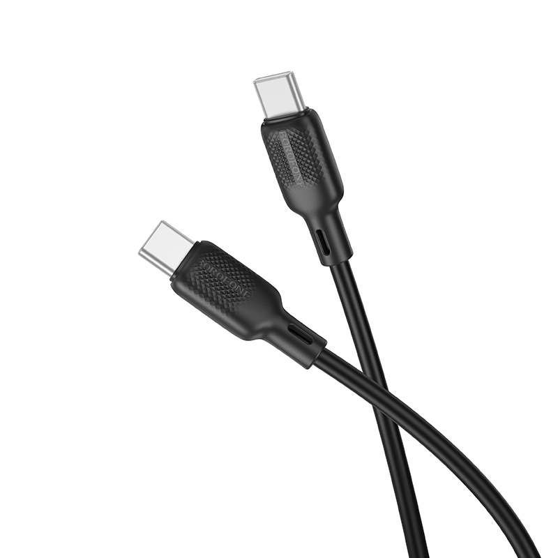 USB кабель Borofone BX113 60W USB-C to USB-C 2.0m черный