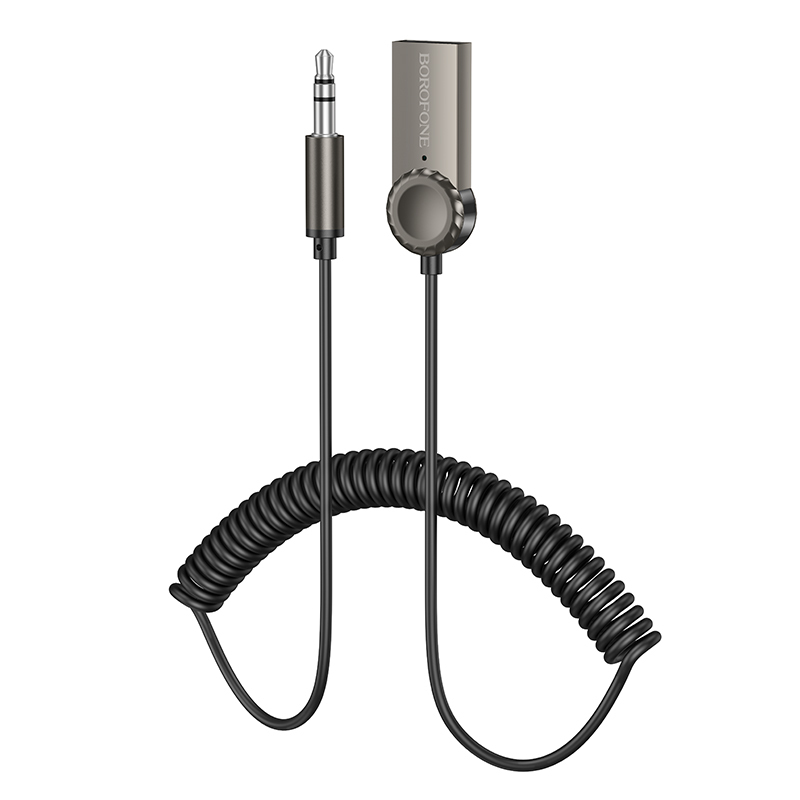 Borofone Audio Bluetooth imtuvas AUX BC56 ramiai pilkas