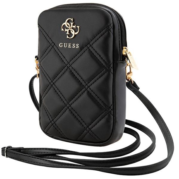 Guess krepšys GUWBZPSQSSGKjuodas/black Zip Quilted 4G