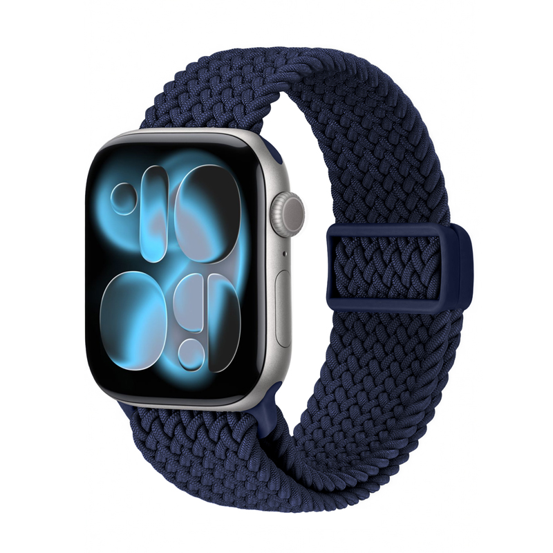 Crong Wave Band pintas Apple Watch dirželis, 38/40/41/42 mm, tamsiai mėlynos spalvos