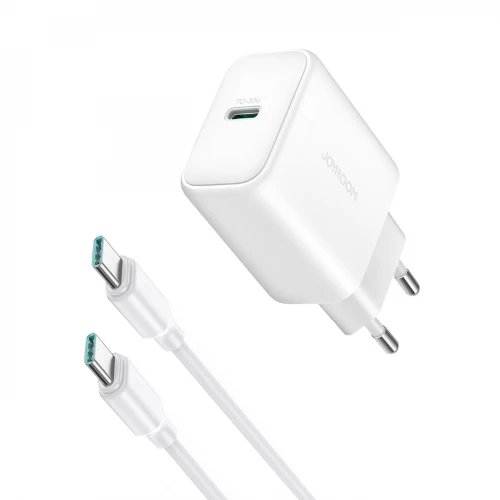 Charger Joyroom "JR-TCF24" White (PD30W) + "Type-C" cable