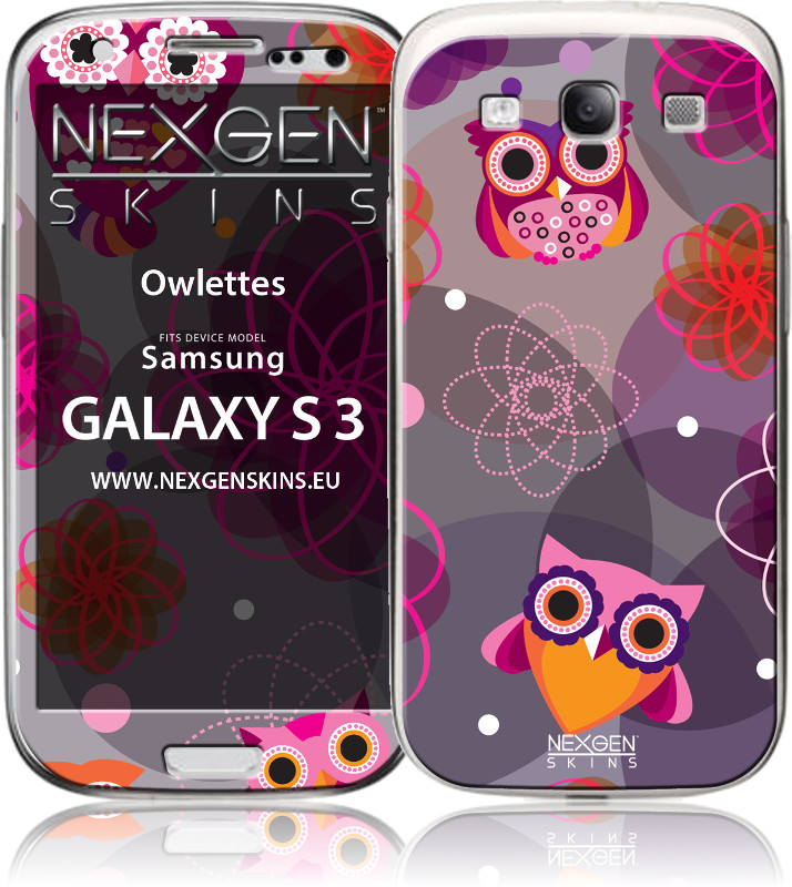 Nexgen „Owlettes 3D“ dekoratyvinių lipdukų komplektas, skirtas Samsung Galaxy S3