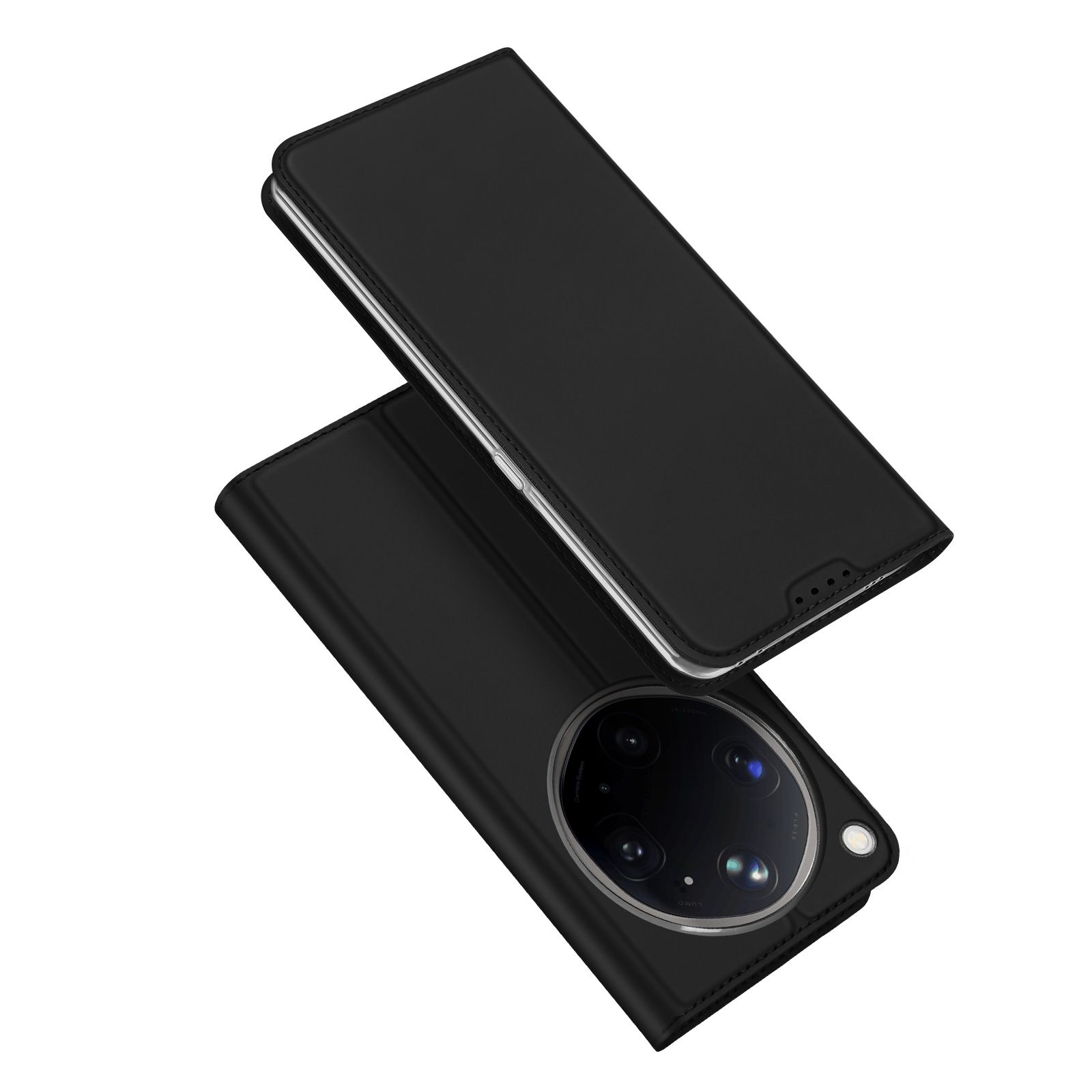 Dux Ducis „Skin Pro“ atverčiamas dėklas, skirtas „OPPO Find X9 Ultra“ – juodas