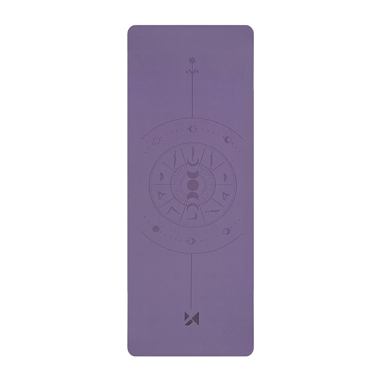 Wozinsky WNSP-NKP Exercise Mat 183 x 61 x 0.5 cm for yoga and gymnastics made of natural rubber - purple