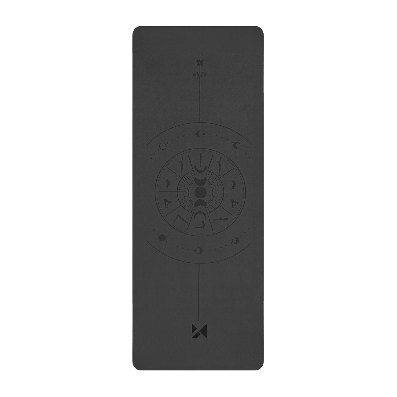 Wozinsky WNSP-NKB 183 x 61 x 0.5 cm natural rubber yoga mat - black