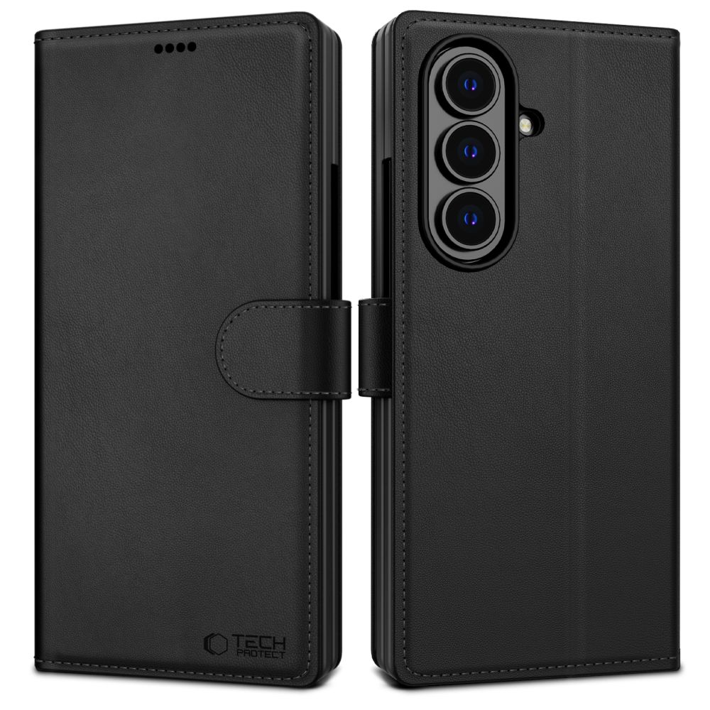 Tech-Protect Wallet dėklas, skirtas „Samsung Galaxy Z Fold 8 Ultra“ – juodas