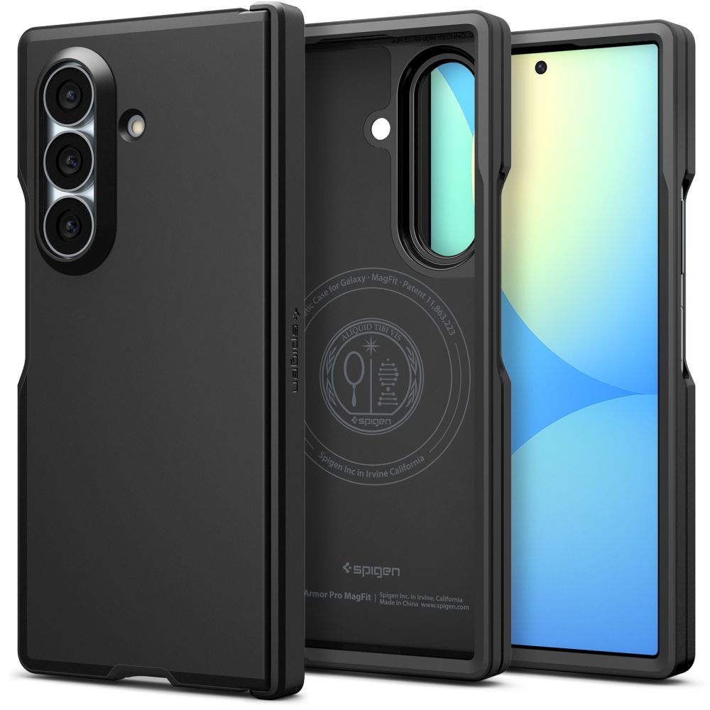 Spigen Tough Armor Pro MagFit MagSafe dėklas, skirtas „Samsung Galaxy Z Fold 8 Ultra“ – juodas