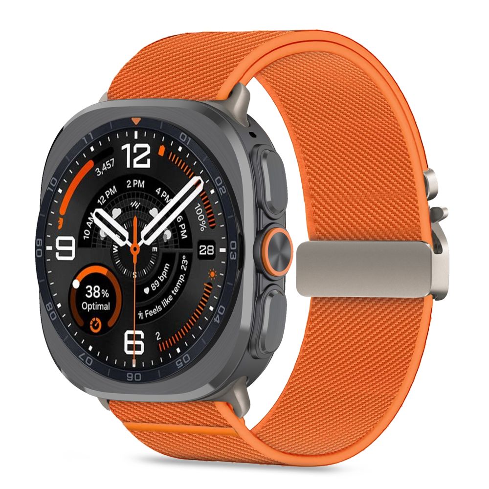 Tech-Protect Nylon Clasp strap for Samsung Galaxy Watch Ultra 47 mm – orange