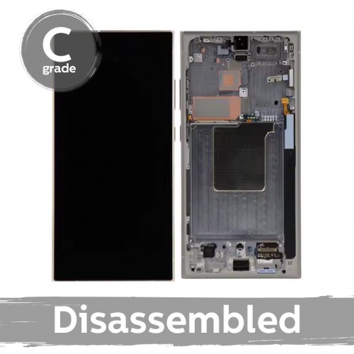 LCD Display Compatible With Samsung S928 S24 Ultra with Frame / Titanium Gray / (7.5/10 Used)