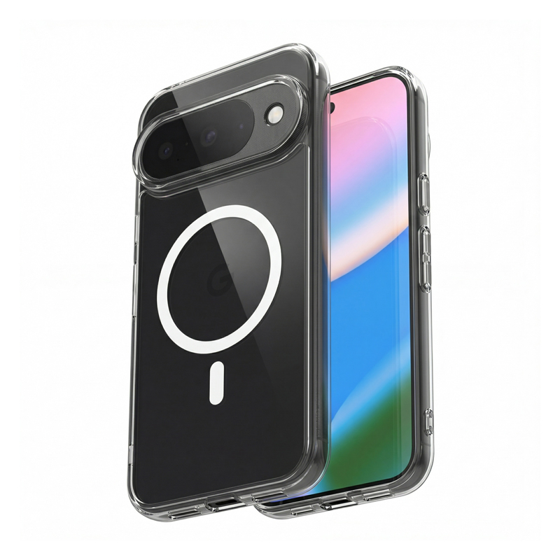 Чехол Crong Hybrid Clear Magnetic MagSafe для Google Pixel 10 / 10 Pro, прозрачный