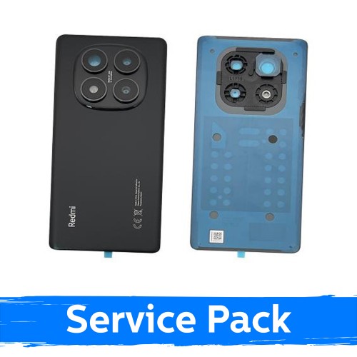 Xiaomi Redmi Note 14 Pro 4G galinis dangtelis, vidurnakčio juodos spalvos (Midnight Black; gamintojo serviso pakuotė)