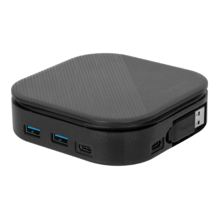Targus Universal DisplayLink USB-C Dual Monitor Travel Docking Station, 80W HDMI ports quantity 2 Ethernet LAN