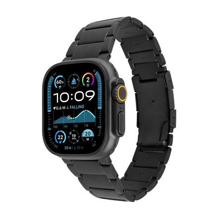 Fixed Titanium Strap for Apple Watch 44/45/46/49mm Black Titanium