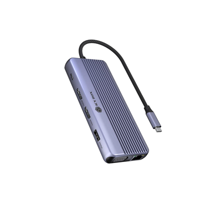 Raidsonic Icy Box Travel Dock 12-in-1, 3x video output (2x HDMI + 1x VGA) IB-DK4062-CPD
