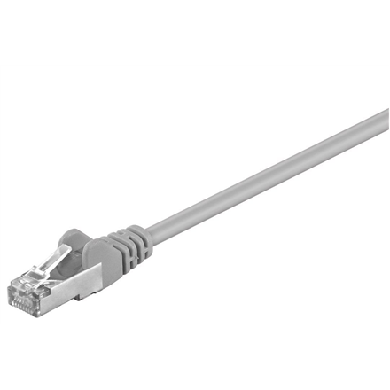 Goobay 50126 – network patch cable, CAT 5e, F/UTP, RJ45 (8P8C), grey