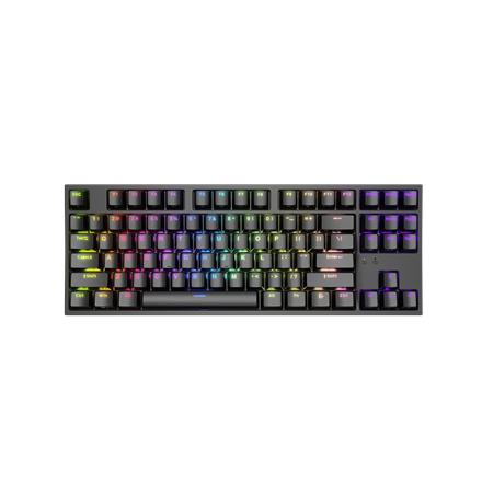 Genesis THOR 404 TKL – laidinė mechaninė žaidimų klaviatūra, JAV išdėstymas, Kailh Box Brown V2 jungikliai, juoda, RGB