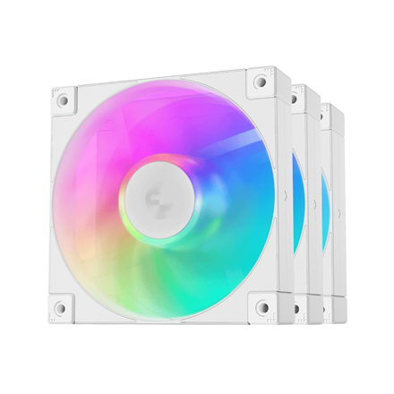 DeepCool R-FD12-BKAPN3-G ARGB – 120 mm korpuso ventiliatorius, 3 vnt. rinkinys, juodos spalvos