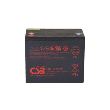 CSB Battery Battery 12V 6Ah 25W Pb F2 HRL1225W