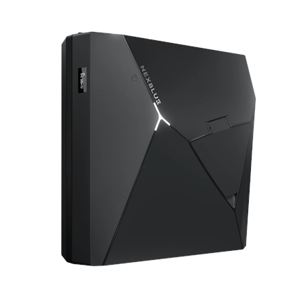 NexBlue Edge Max – 22 kW elektromobilių įkrovimo stotelė su Wi-Fi ir Bluetooth, kosminė juoda
