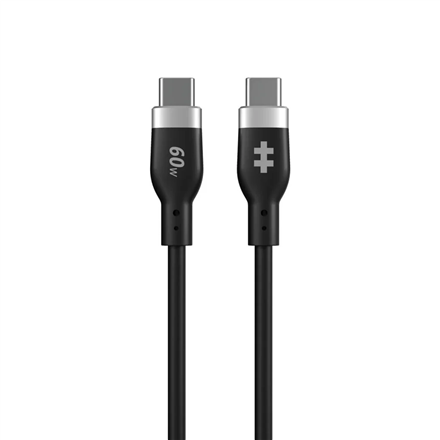 Hyper HyperJuice HJ4011BKGL – 1.5 m 60 W silicone USB-C to USB-C charging cable, black