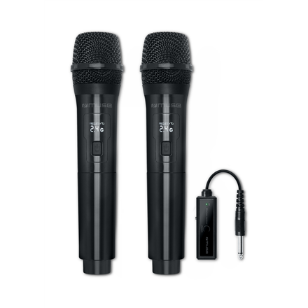 Muse MC-50 WI – dviejų belaidžių mikrofonų komplektas, juodas