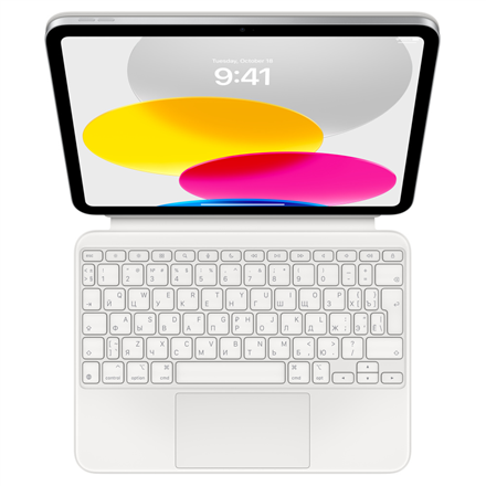 Apple Magic Keyboard Folio MQDP3RS/A – keyboard case for iPad (10th generation), Russian layout, white