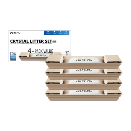 PETKIT Crystal Litter for Purobot Crystal Duo, 4 bags