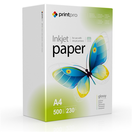 ColorWay PrintPro – itin blizgus fotopopierius, 230 g/m², A4, 500 lapų