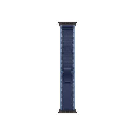 Apple 49mm Blue/Bright Blue Trail Loop - S/M - Black Titanium Finish