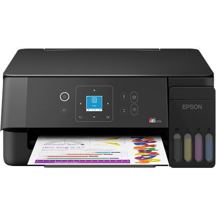 Epson EcoTank L3362 Inkjet Colour Multifuction Printer A4 Wi-Fi Black