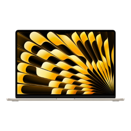 Apple MDVE4KS/A – MacBook Air 15 col., M5, 10 branduolių CPU / 10 branduolių GPU, 16 GB / 1 TB SSD, švediška klaviatūra, žvaigždžių švytėjimo