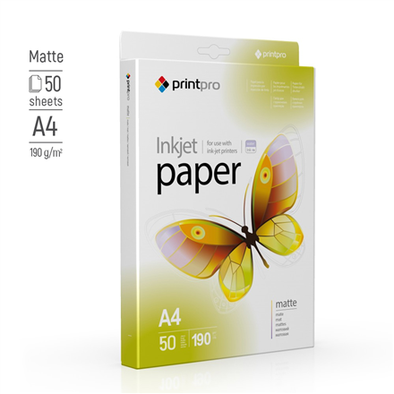 ColorWay – matinis fotopopierius, 190 g/m², A4, 50 lapų