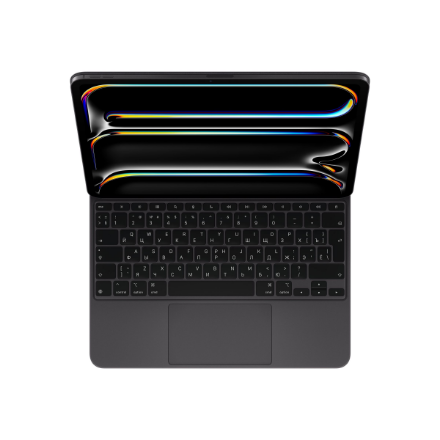 Apple Magic Keyboard MWR53RS/A – klaviatūros dėklas, skirtas iPad Pro 13-inch (M4), rusiška klaviatūra, juodas