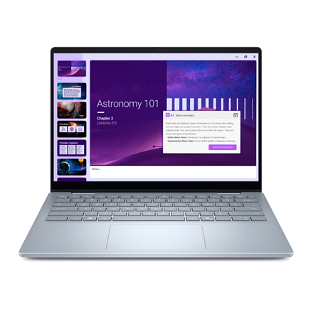 Dell Plus 14 2-in-1 DB04250 – nešiojamasis kompiuteris, 14 col. jutiklinis WVA FHD+ 1920 × 1200 ekranas, Intel Core Ultra 9 288V, 32 GB LPDDR5X RAM, 1000 GB SSD, Intel Arc Graphics, Windows 11 Pro, Wi-Fi 7 (802.11be), EN klaviatūra, ledo mėlynos spalvos