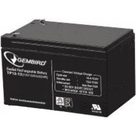 Gembird BAT-12V12AH UPS akumuliatorius Rūgštinis akumuliatorius (VRLA) 12 V 12 Ah