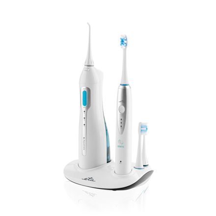 ETA Oral care centre (sonic toothbrush+oral irrigator) ETA 2707 90000 Rechargeable For adults Number of brush heads included 3 Number of teeth brushing modes 3 Sonic technology White