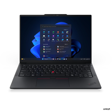 Lenovo ThinkPad E14 G8 AMD, juodas, 14 " IPS WUXGA 1920 x 1200 pikselių, matinis, AMD Ryzen AI 7 345, 16 GB SODIMM DDR5, SSD talpa 512 GB, AMD Radeon 820M Graphics, Windows 11 Pro, 802.11be, Bluetooth versija 5.4, klaviatūros kalba: anglų