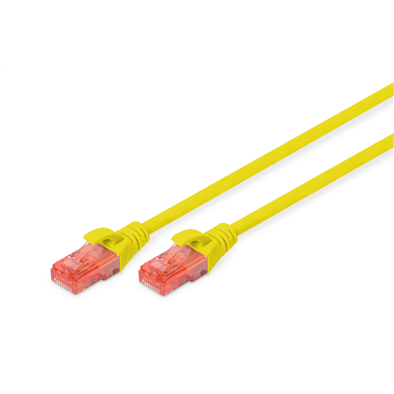 DIGITUS – CAT 6 U/UTP RJ45 PVC AWG 26/7 сетевой патч-кабель, 2 m, жёлтый